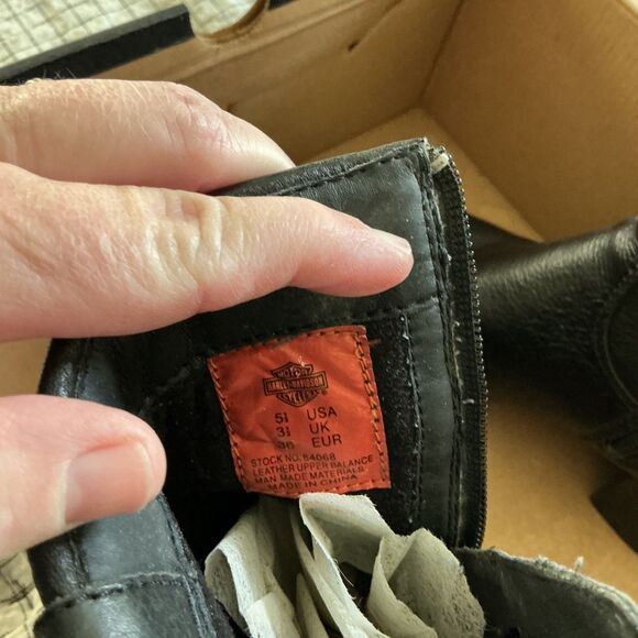 Harley Davidson Sadie Black Leather Boots Womens Sz 5.5 with box - Picture 7 of 9